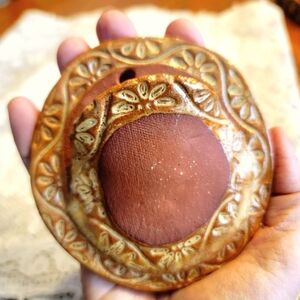 ART POTTERY Wall Pocket SIGNED